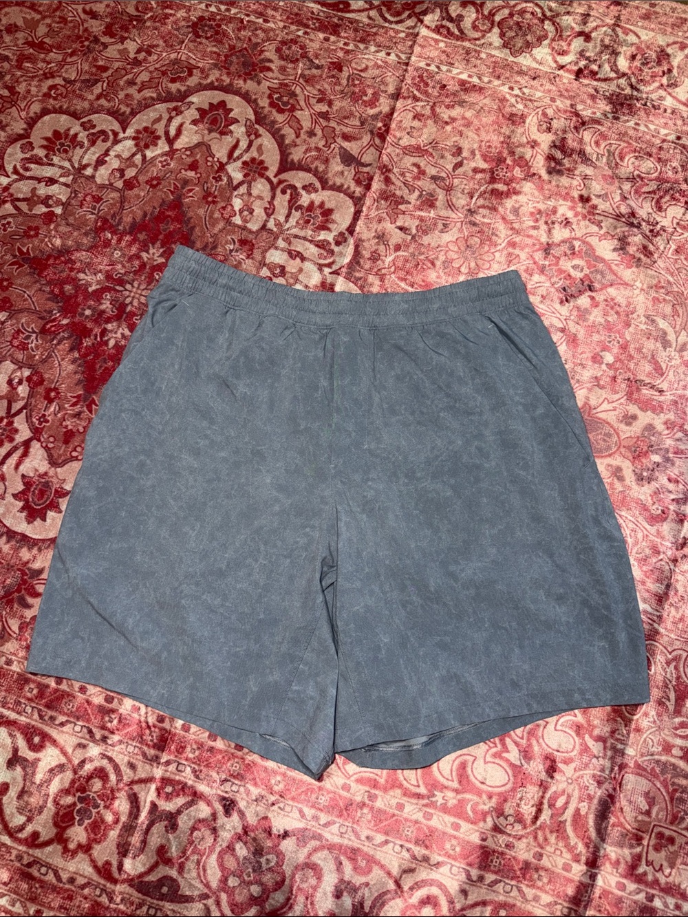 lululemon athletica Men's Washed Blue Athletic Shorts